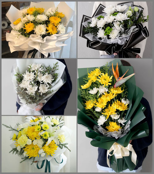 贵州毕节市黔西县洪水镇永平村白事花束代送